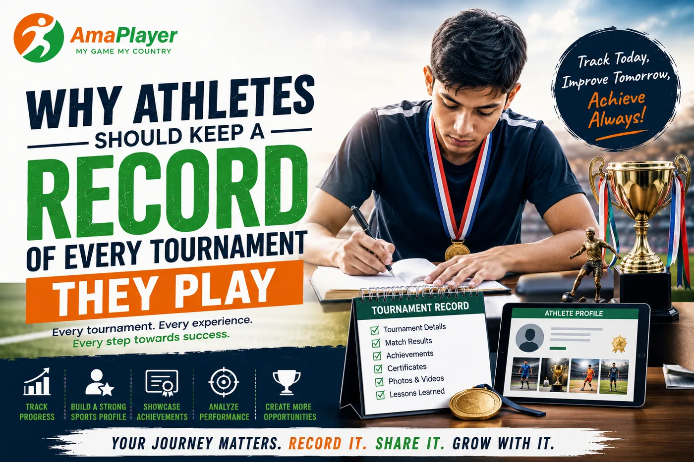 Why Athletes Should Keep a Record of Every Tournament They Play