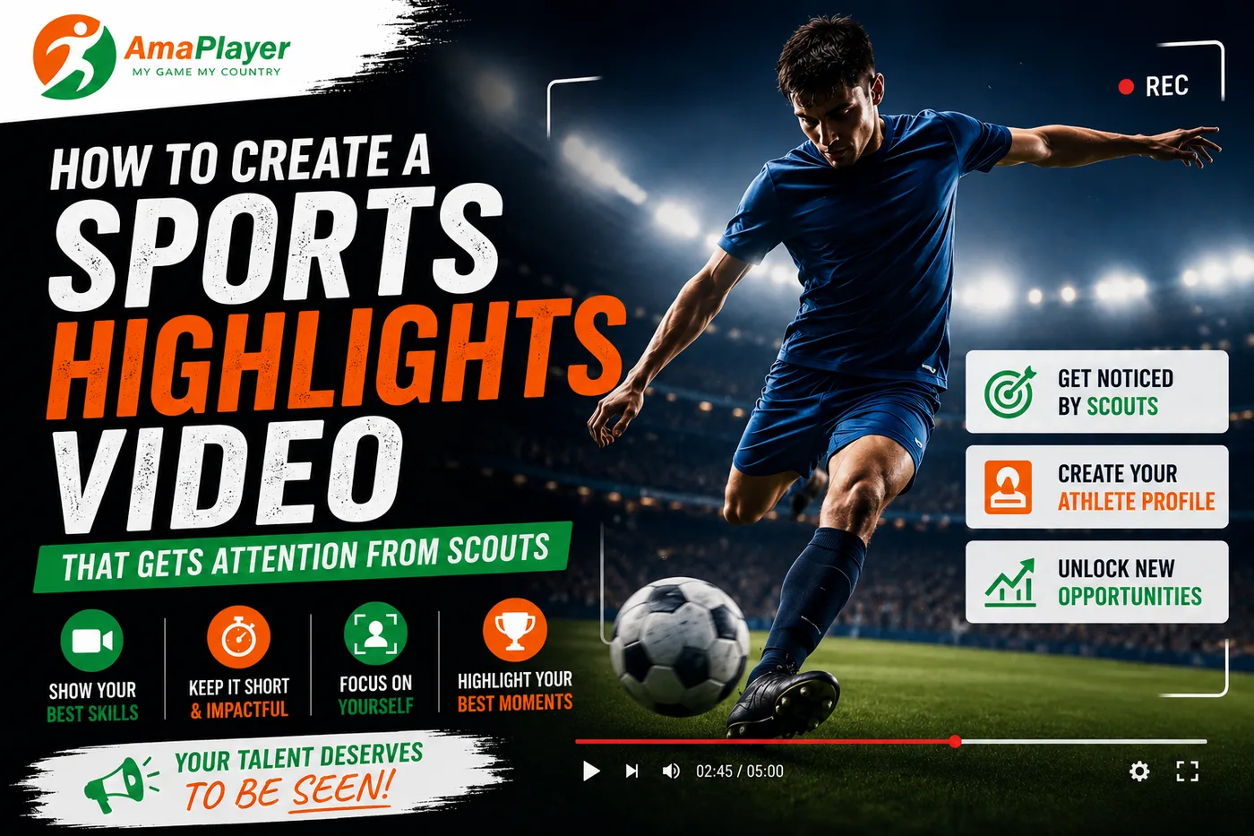 How to Create a Sports Highlights Video That Gets Attention from Scouts | AmaPlayer