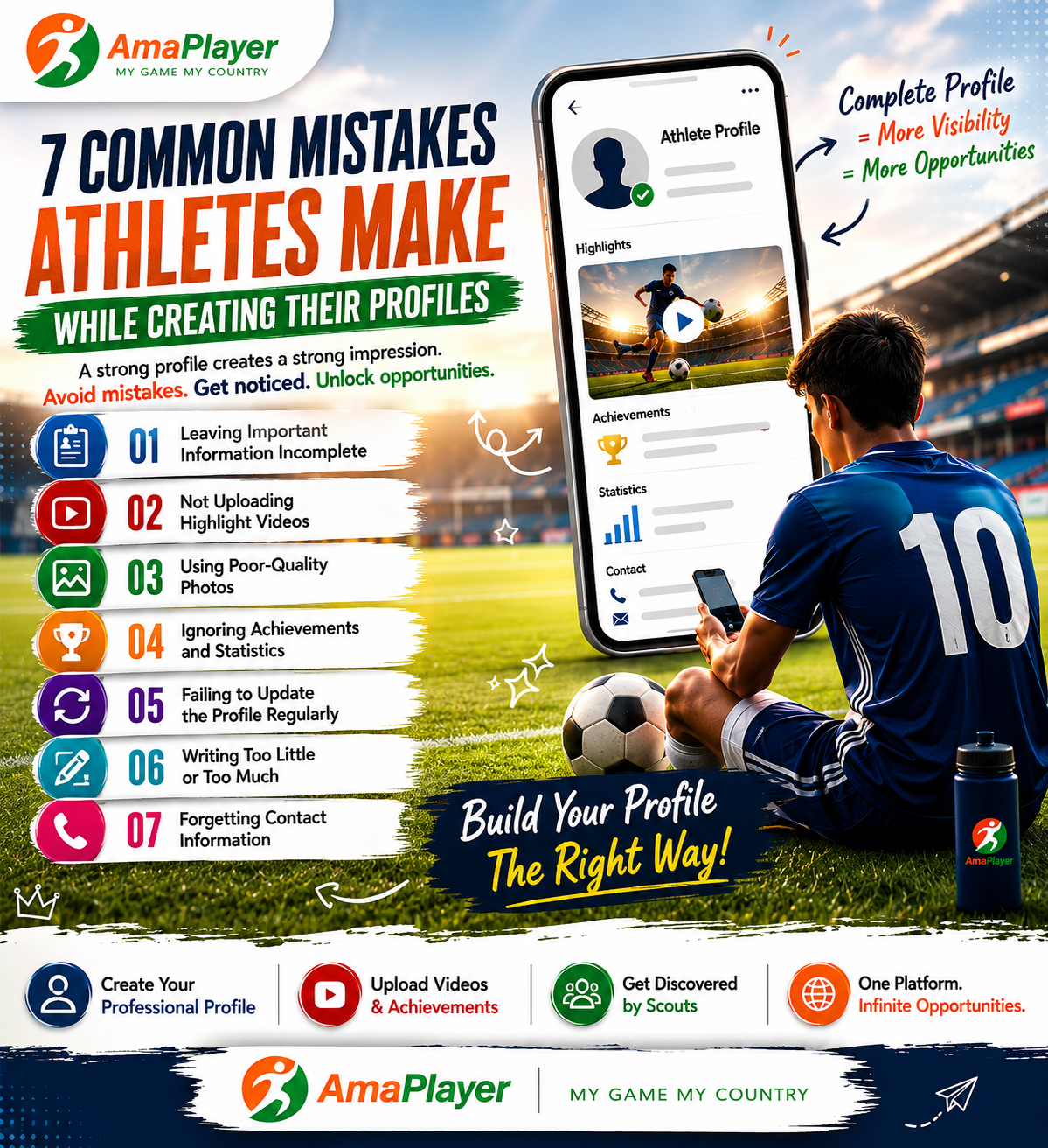 7 Common Mistakes Athletes Make While Creating Their Profiles