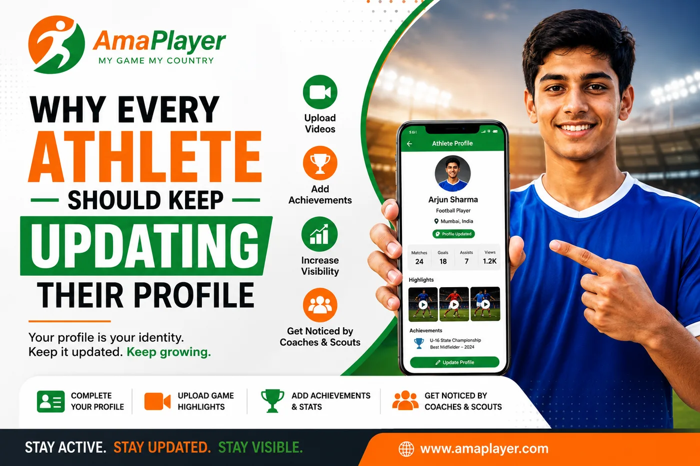Why Every Athlete Should Keep Updating Their Profile | Athlete Visibility & Sports Opportunities