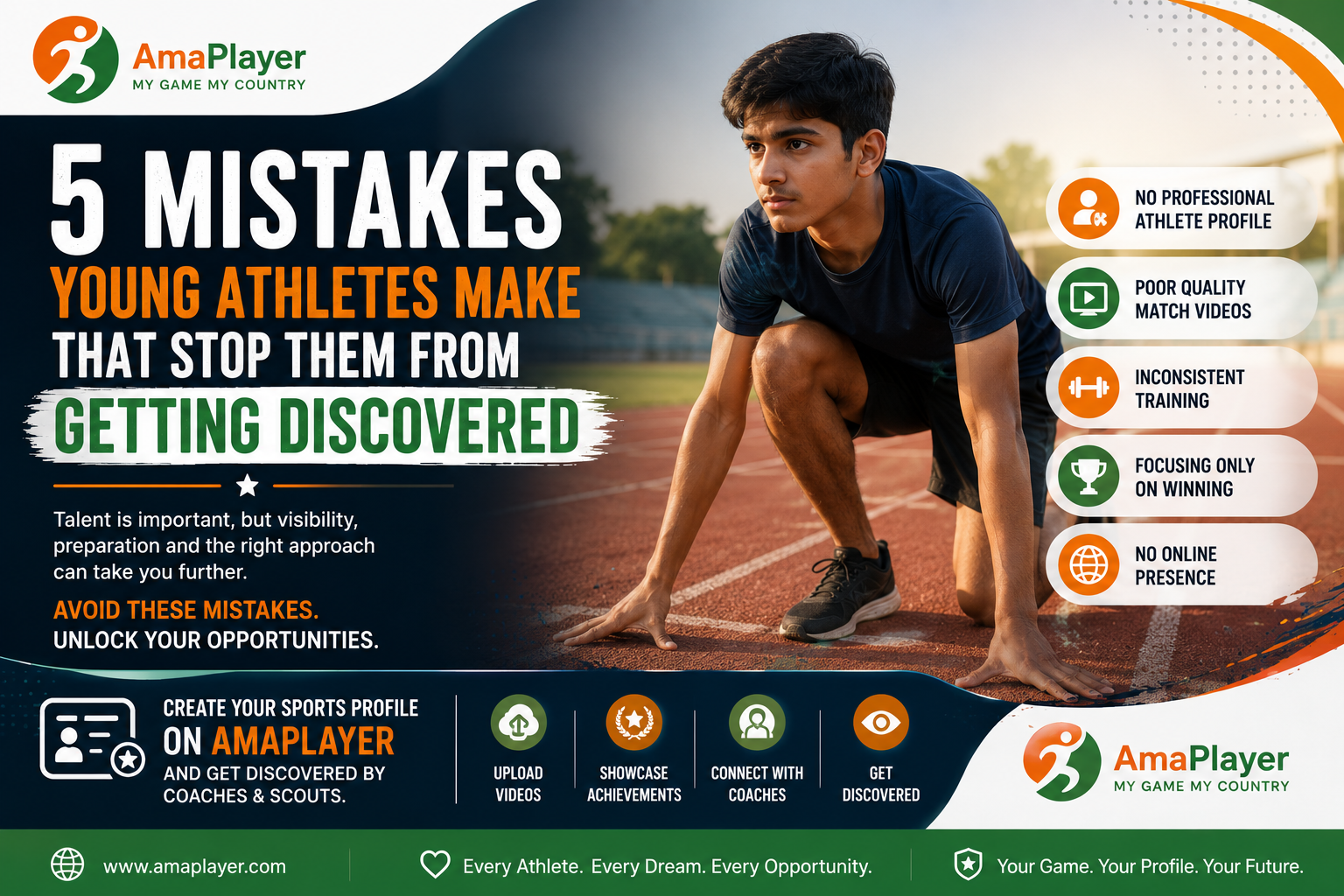 5 Mistakes Young Athletes Make That Stop Them From Getting Discovered