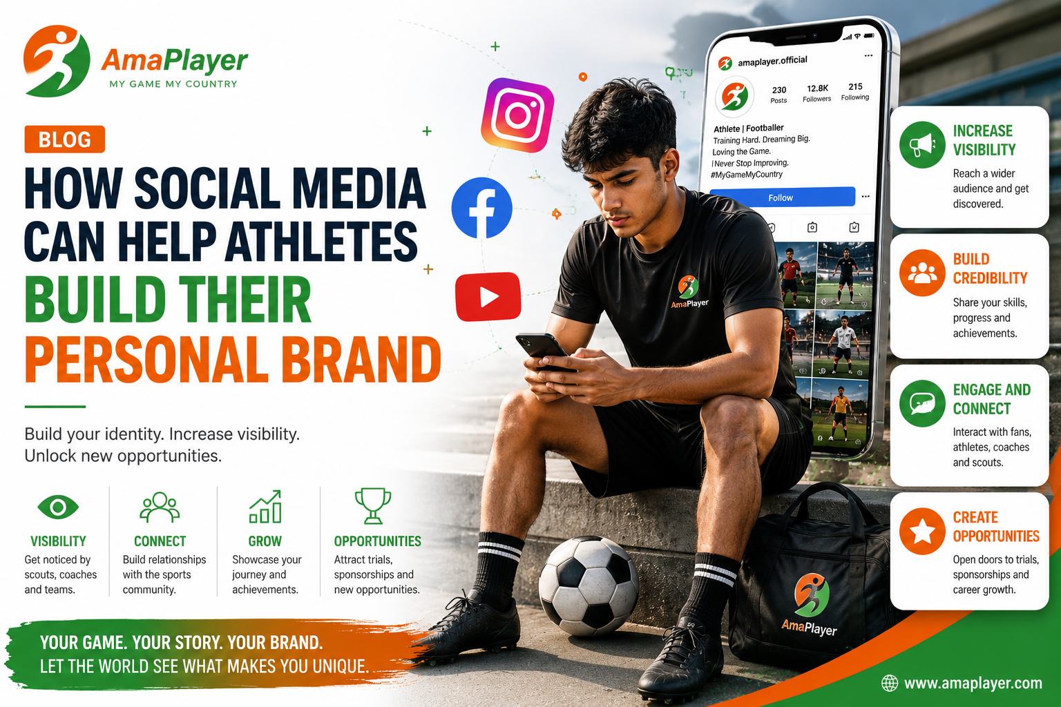 How Social Media Can Help Athletes Build Their Personal Brand | AmaPlayer