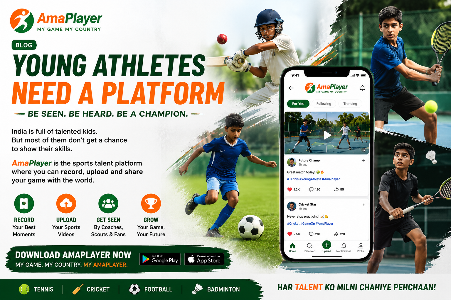 Young Athletes Need a Platform — And AmaPlayer Is Here to Give Them One