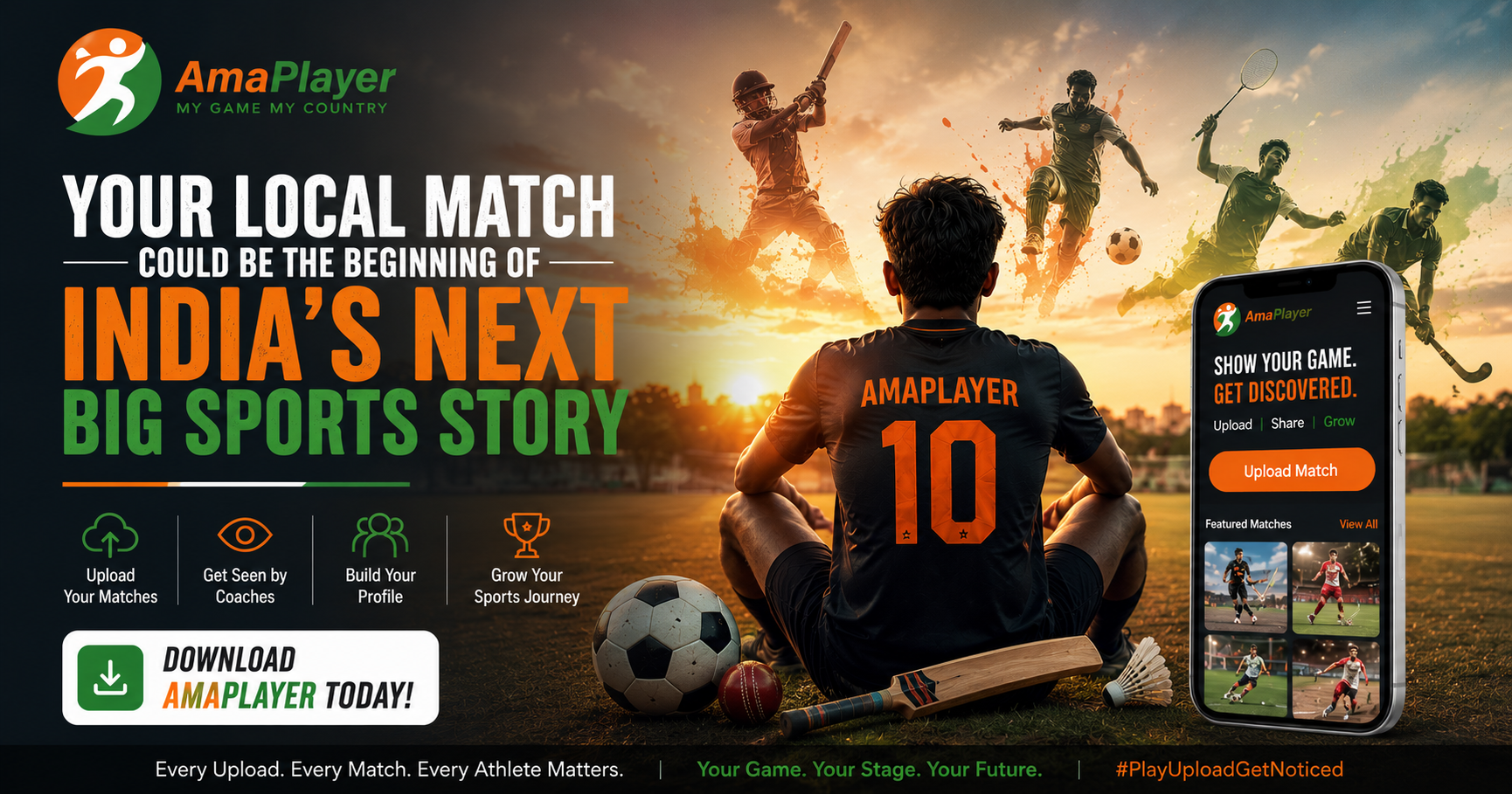 Best Sports App for Young Athletes in India – Upload Matches & Get Noticed